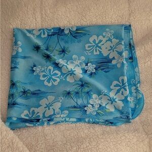 Vintage Krista Swim Sarong Blue Floral